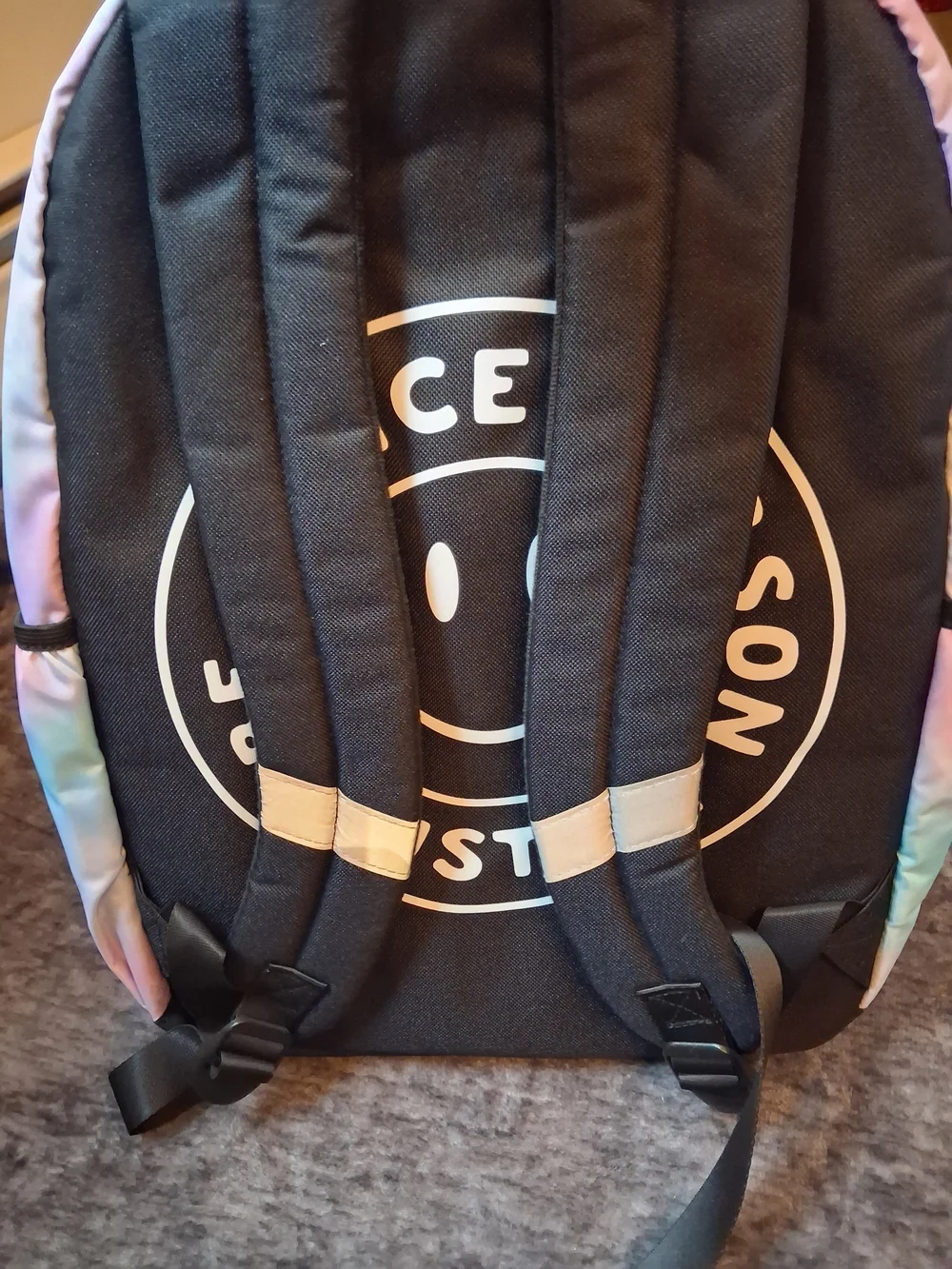NWT Justice 3pc Set Backpack Lunch Tote Keychain Pink, Blue, Tie Dye